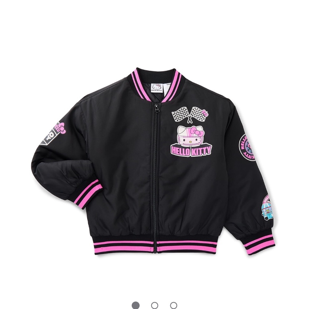 Hello Kitty and friends Black and Pink Bomber Jacket